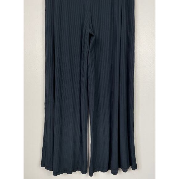 Free People Movement Blissed Out Wide Leg Pants Black Women’s Large - Picture 12 of 15